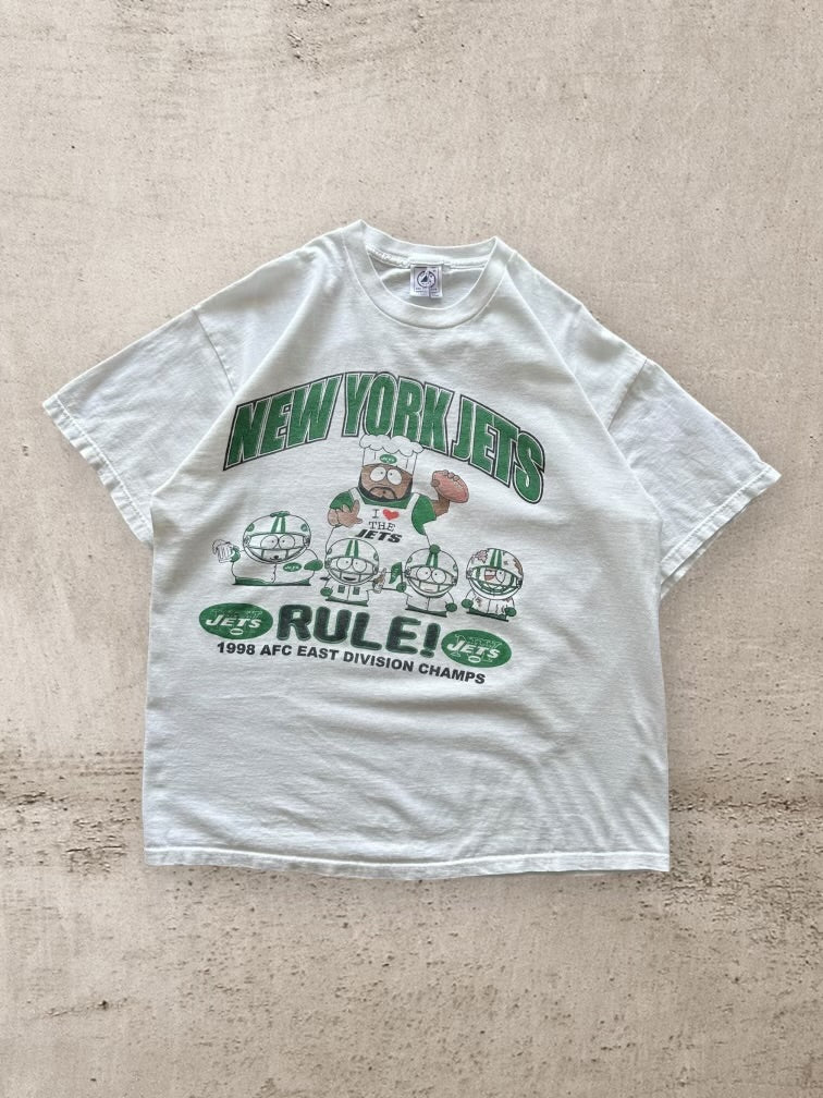 90s South Park New York Jets Graphic T-Shirt