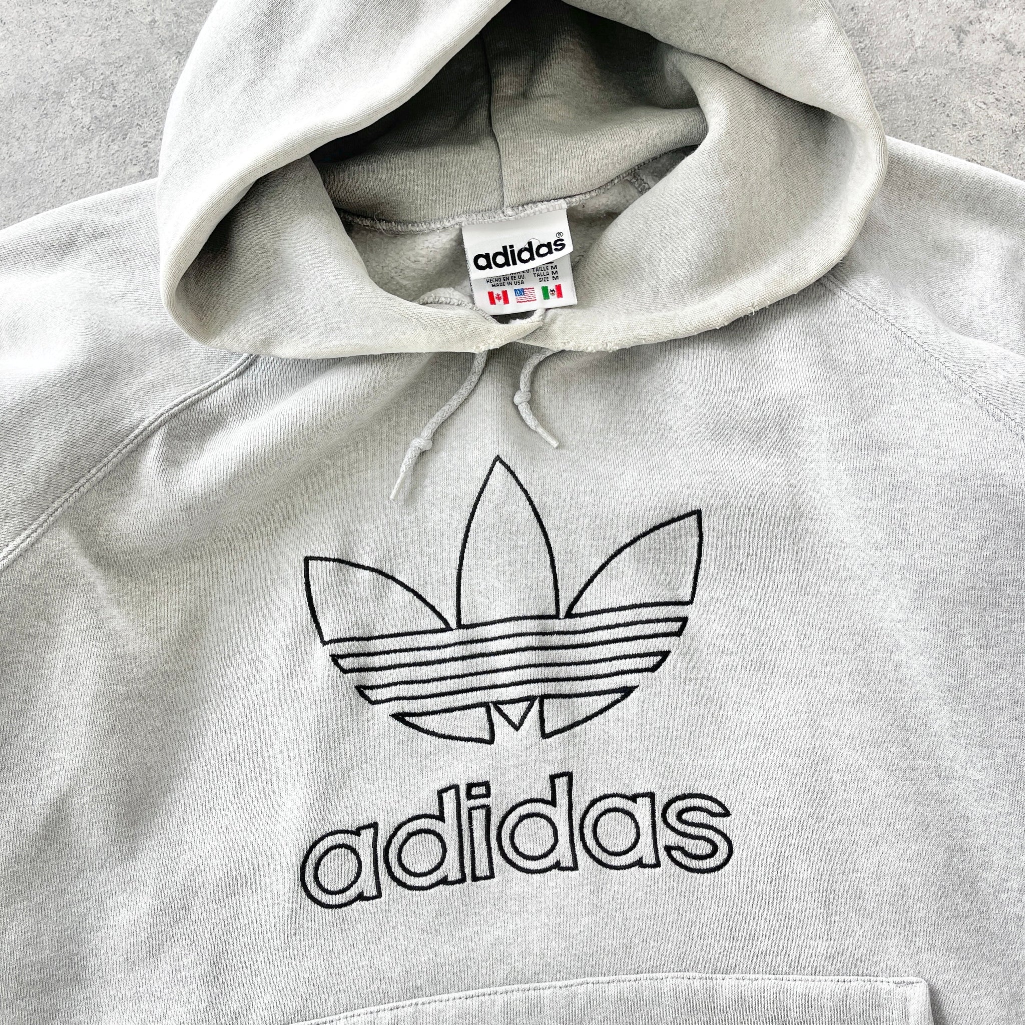 AD*DAS 1990s heavyweight embroidered hoodie