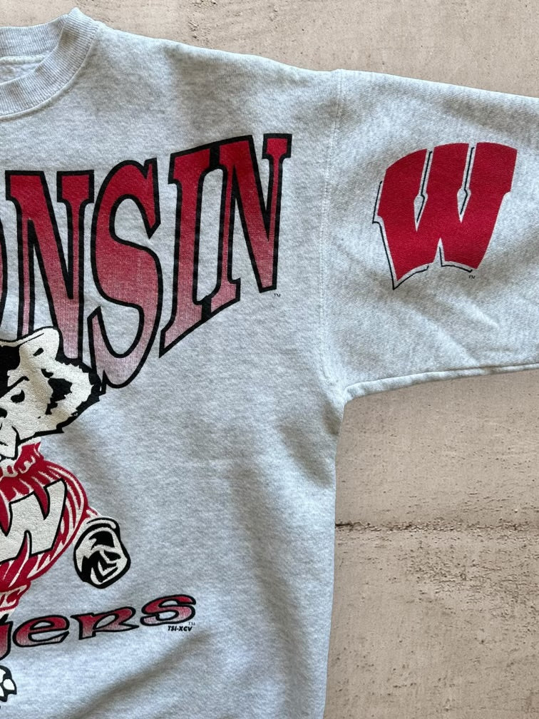 90s Wisconsin Badgers Graphic Crewneck