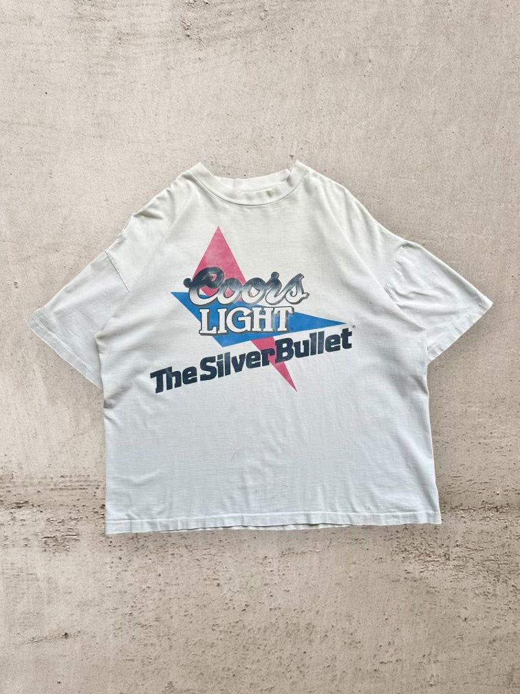 90s Coors Light Silver Bullet Graphic T-Shirt