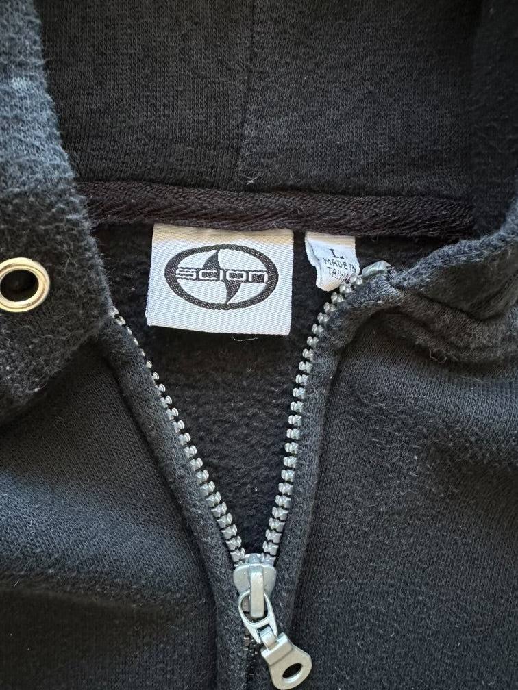 00s Scion Embroidered Zip Up Hoodie