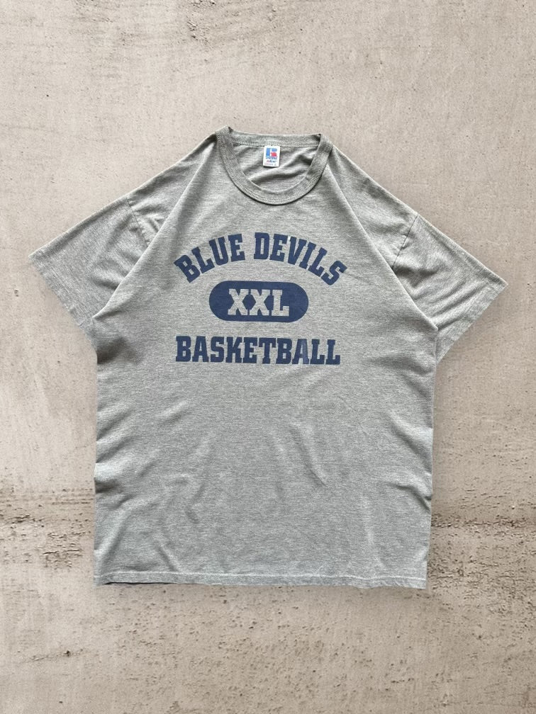 90s Russell Athletics Blue Devil XXL Graphic T-Shirt