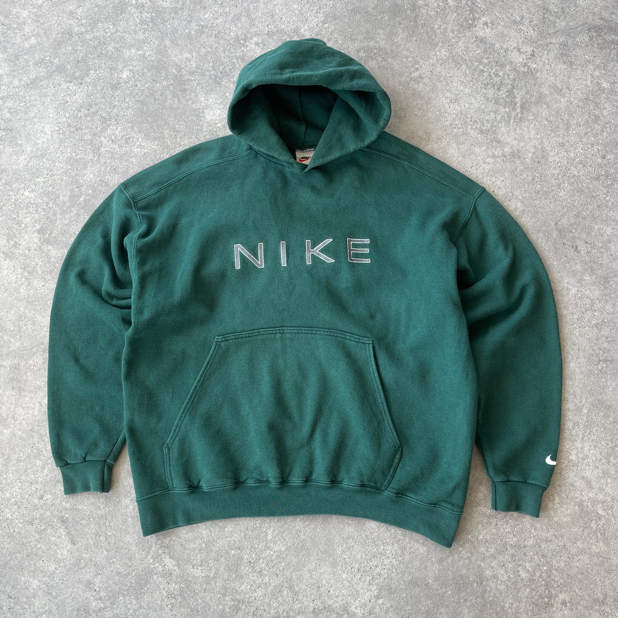 N*ke RARE 1990s heavyweight embroidered hoodie (XL)