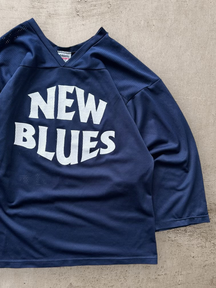 90s New Blues Mesh Hockey Jersey