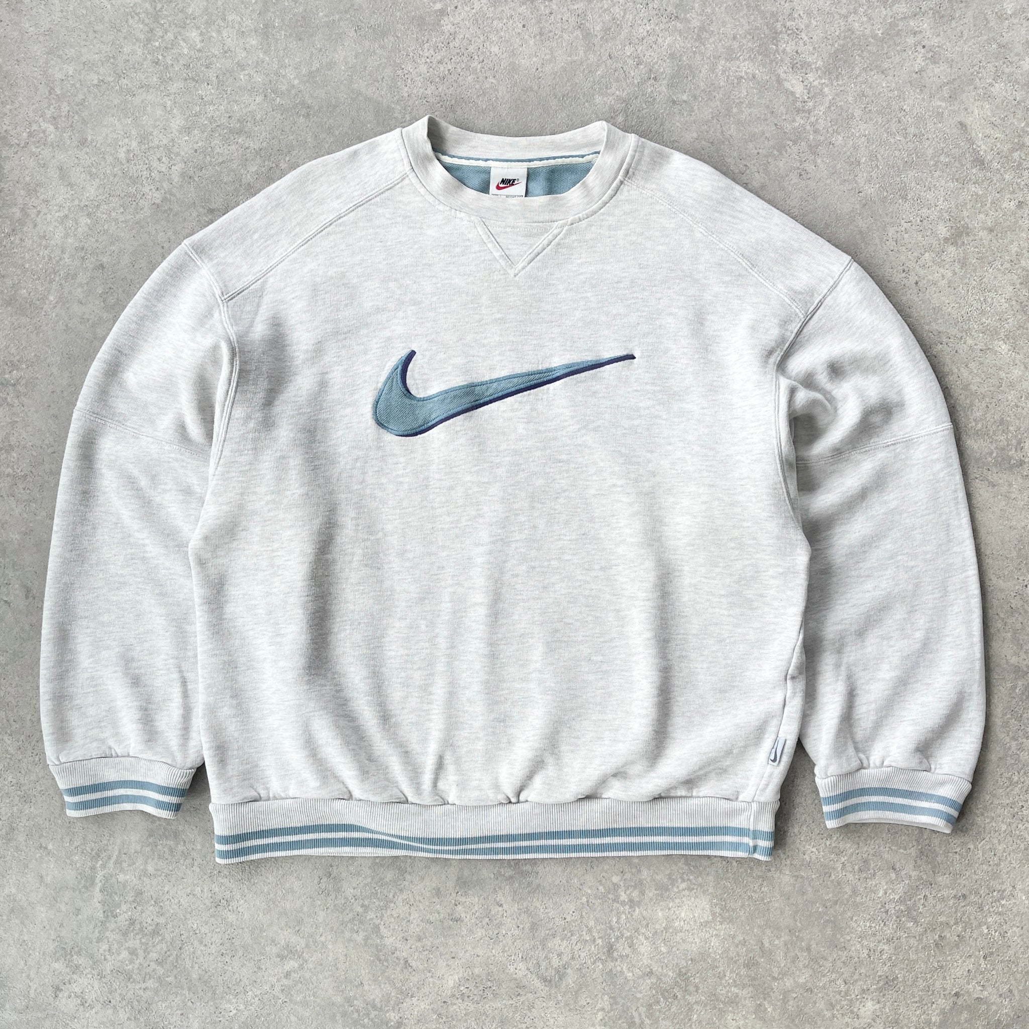 N*ke 1990s heavyweight embroidered swoosh sweatshirt