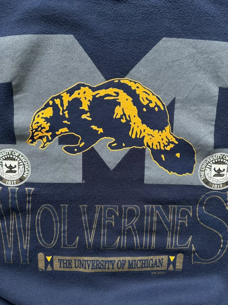 90s Michigan Wolverines Graphic Crewneck