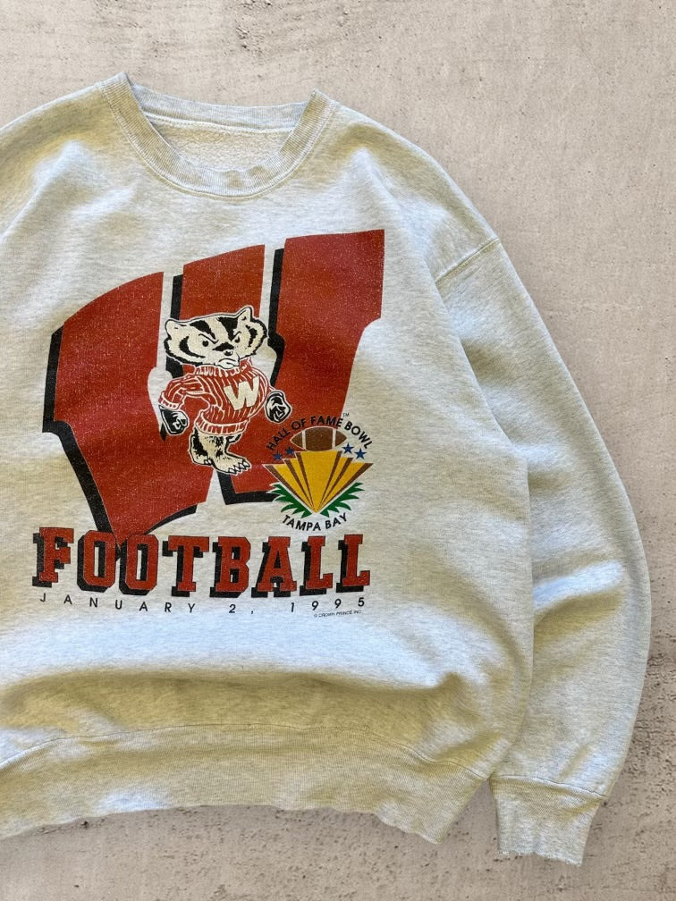 90s Wisconsin Badgers Football Graphic Crewneck