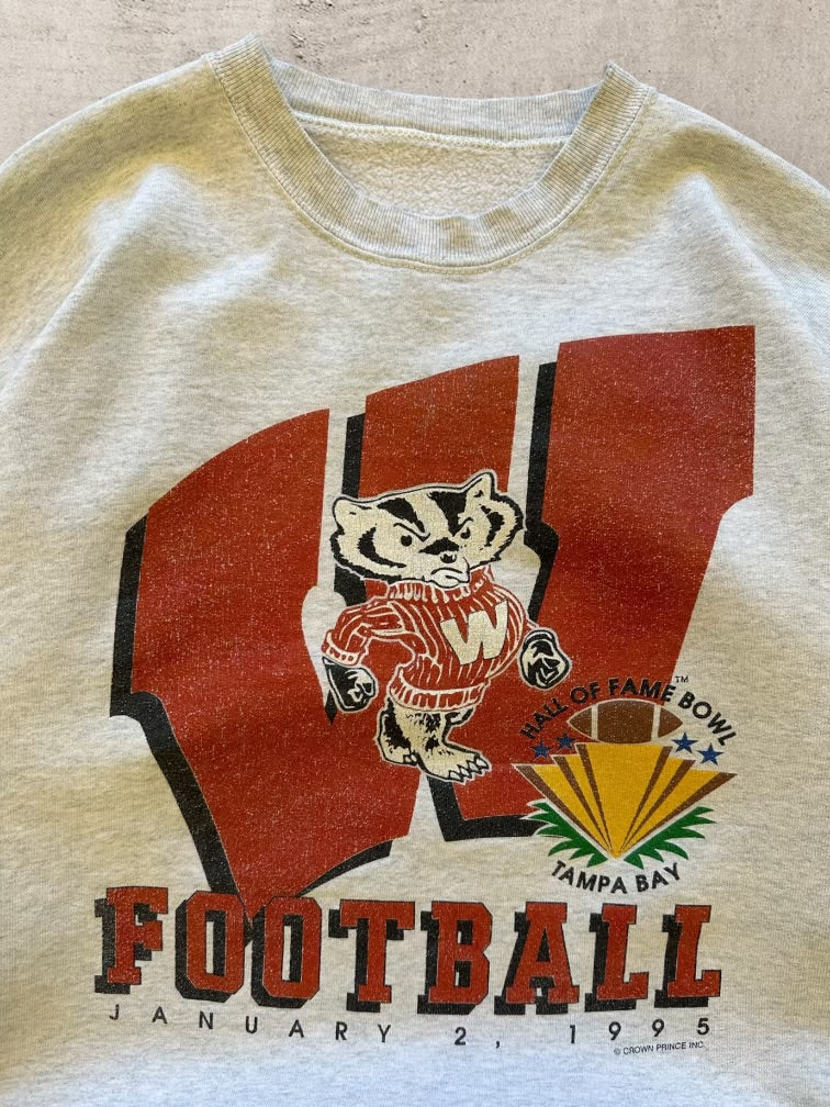 90s Wisconsin Badgers Football Graphic Crewneck