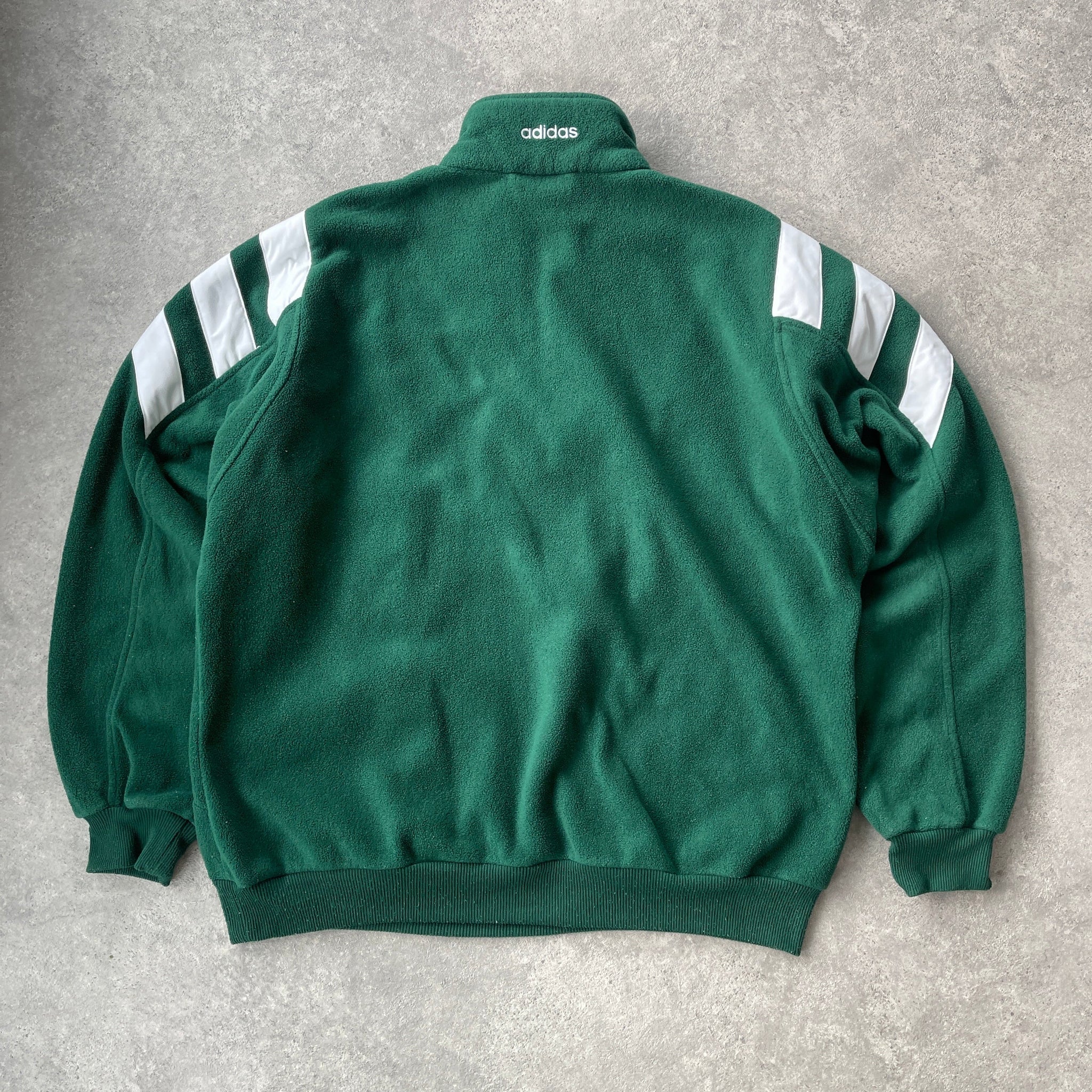 AD*DAS RARE 1990s 1/4 zip heavyweight colour block fleece jacket (L)