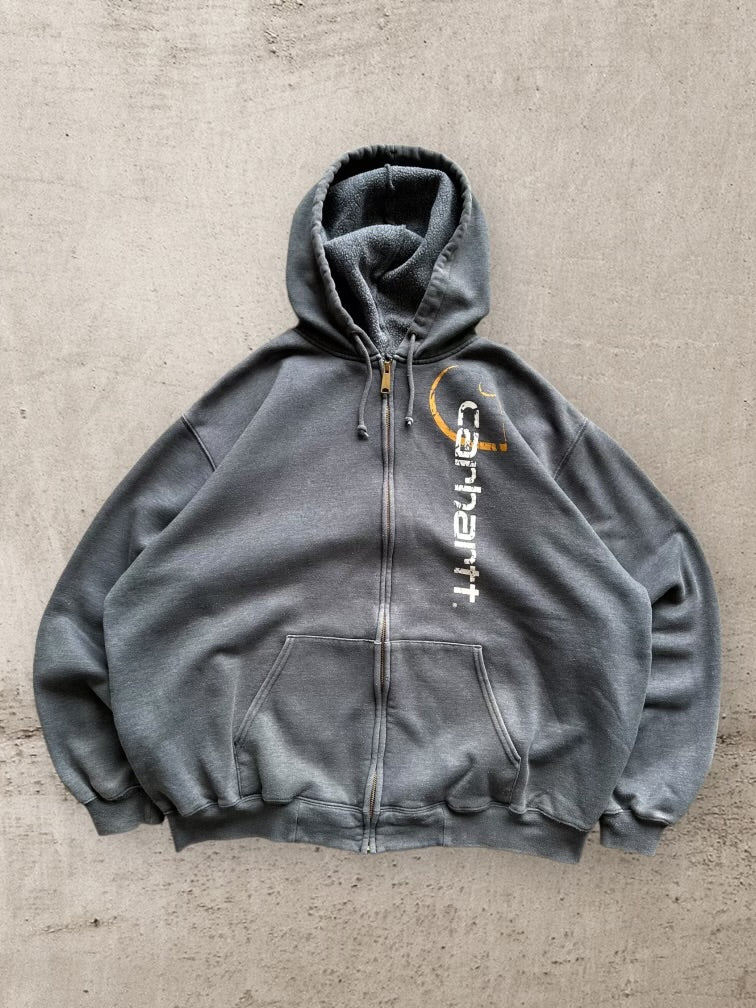 00s Carhartt Graphic Zip Up Hoodie