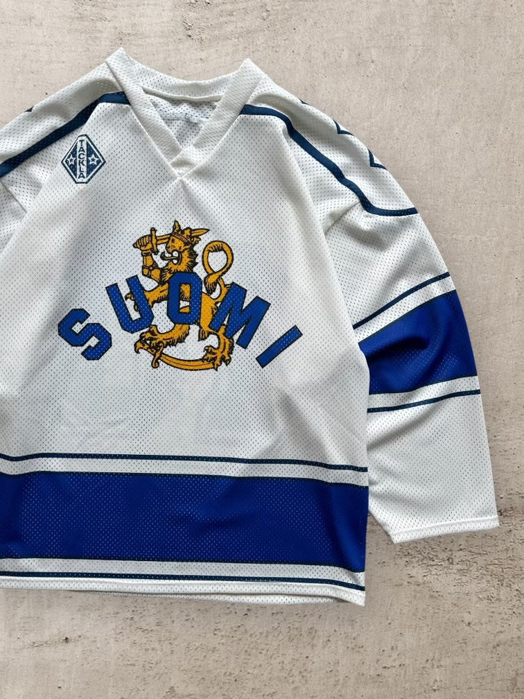 90s Suomi Finland Mesh Hockey Jersey