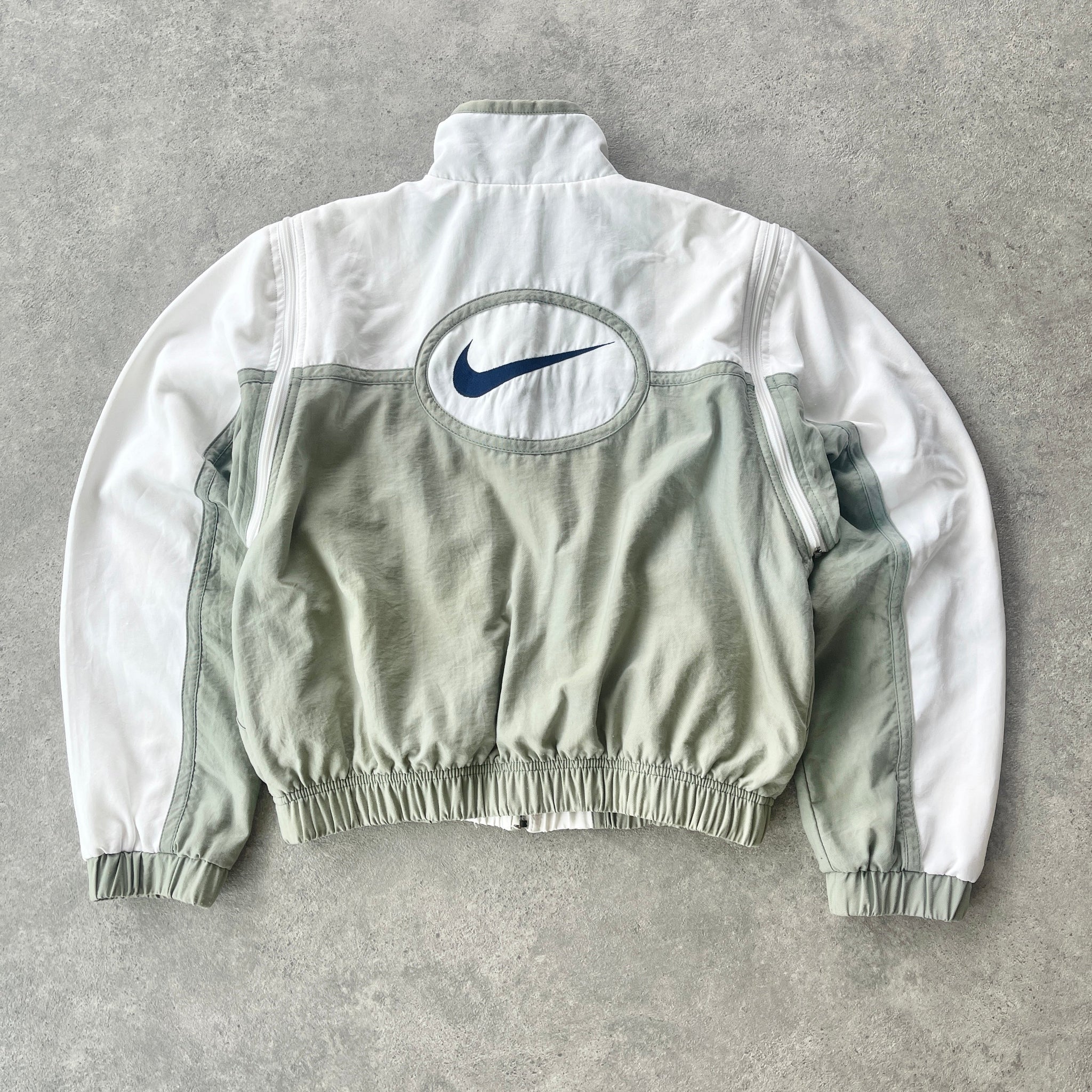 N*ke RARE 1990s convertible colour block track jacket (L)