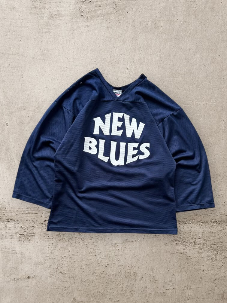 90s New Blues Mesh Hockey Jersey