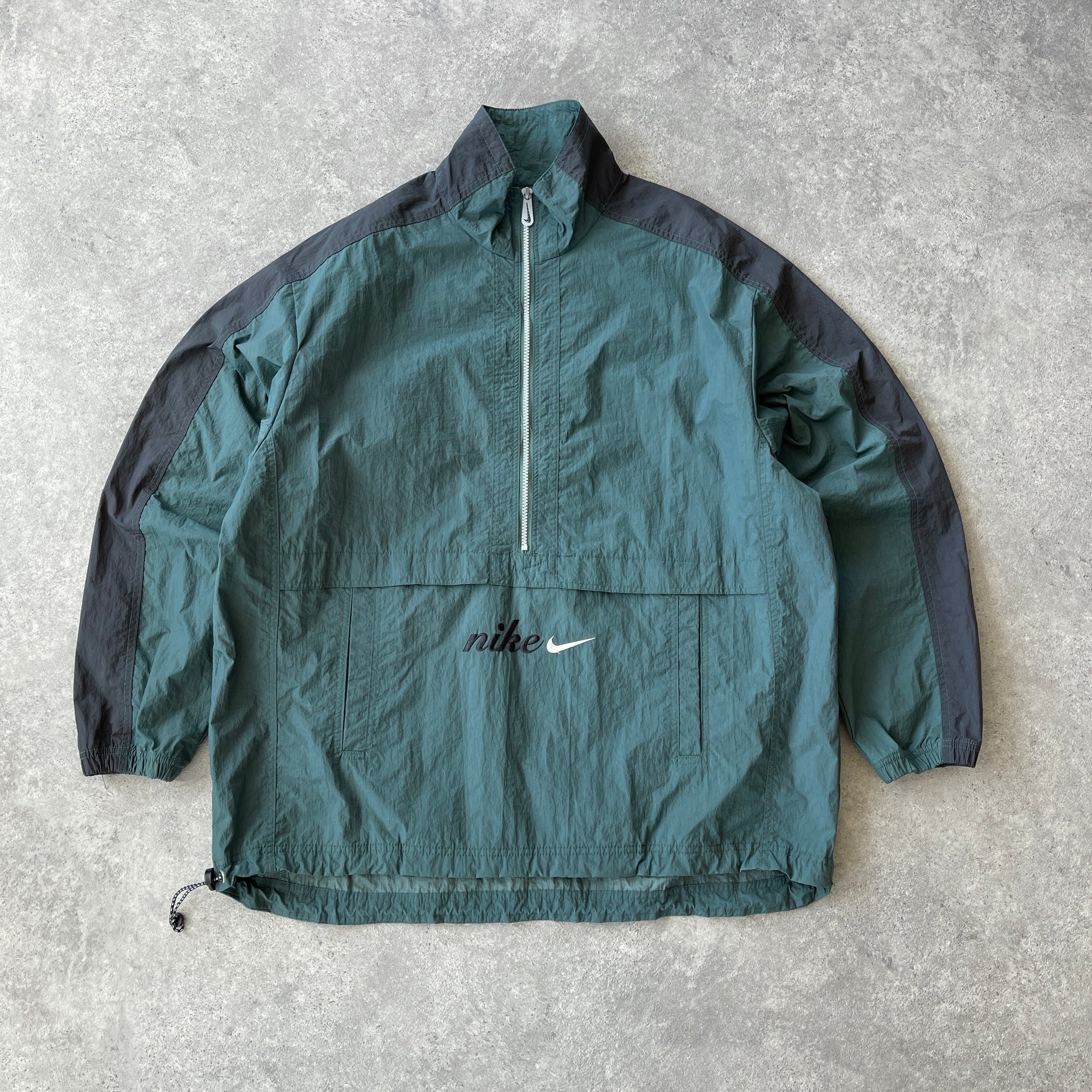 N*ke Air 1990s 1/2 zip lightweight spellout shell jacket