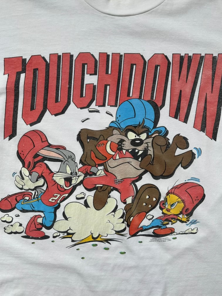 90s Looney Tunes Touchdown Graphic T-Shirt