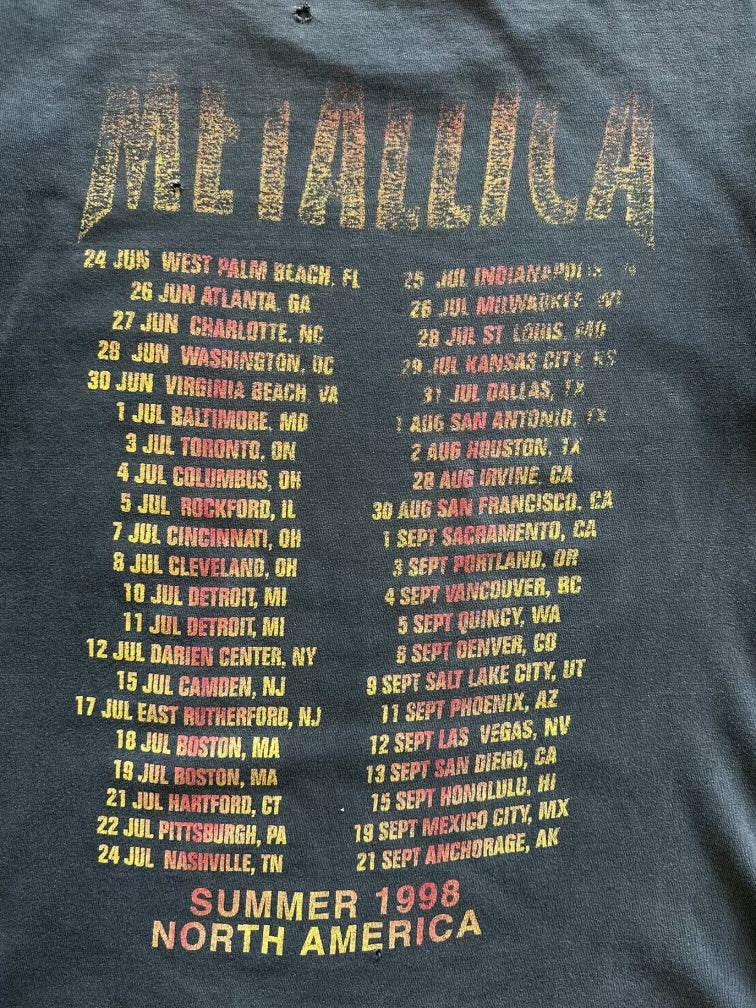 90s Metallica Tour Graphic T-Shirt