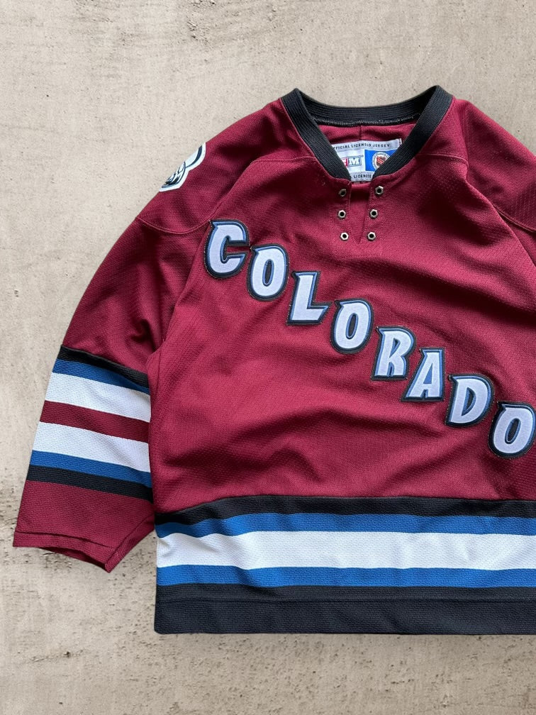 90s CCM Colorado Avalanche Hockey Jersey