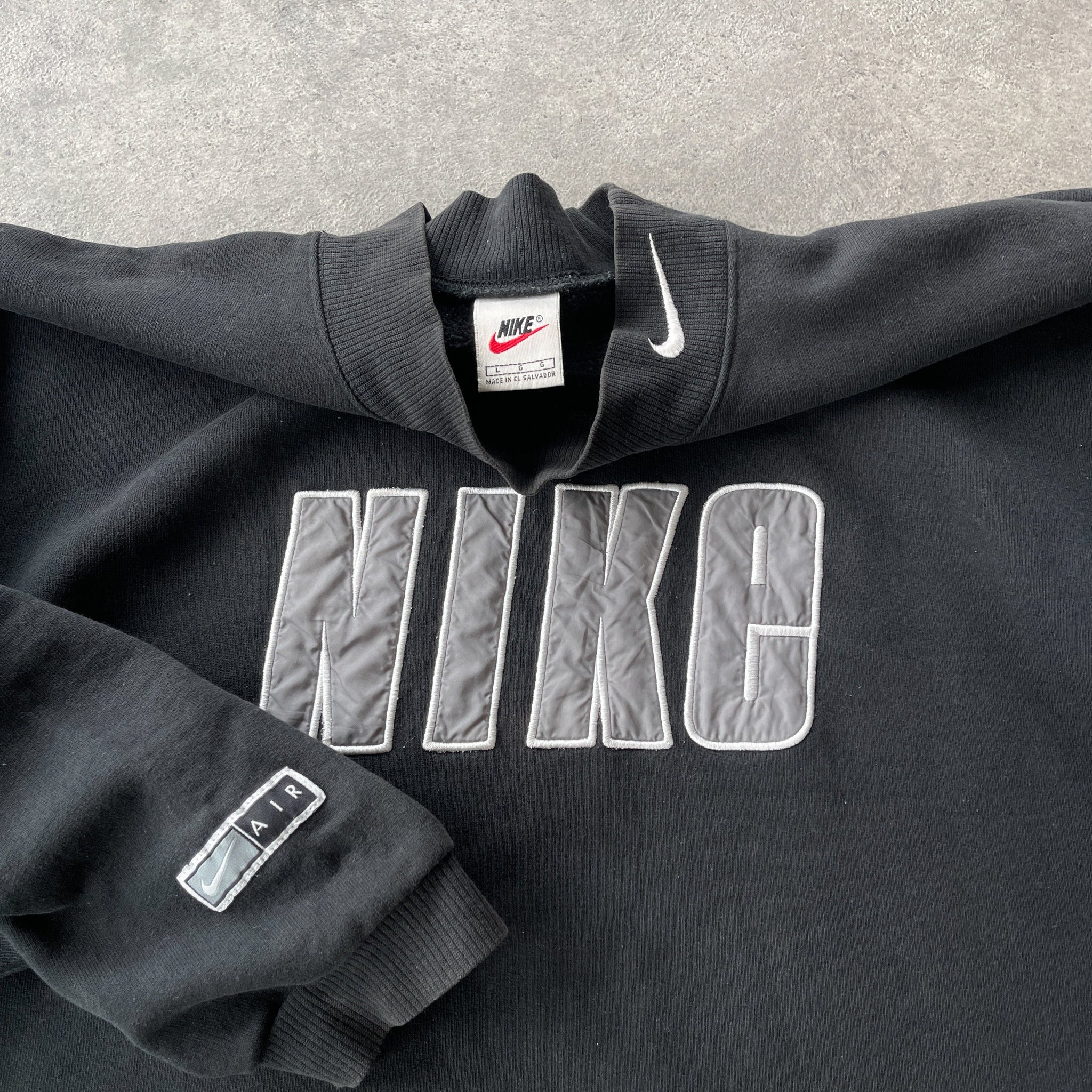 N*ke Air RARE 1990s heavyweight embroidered sweatshirt (L)