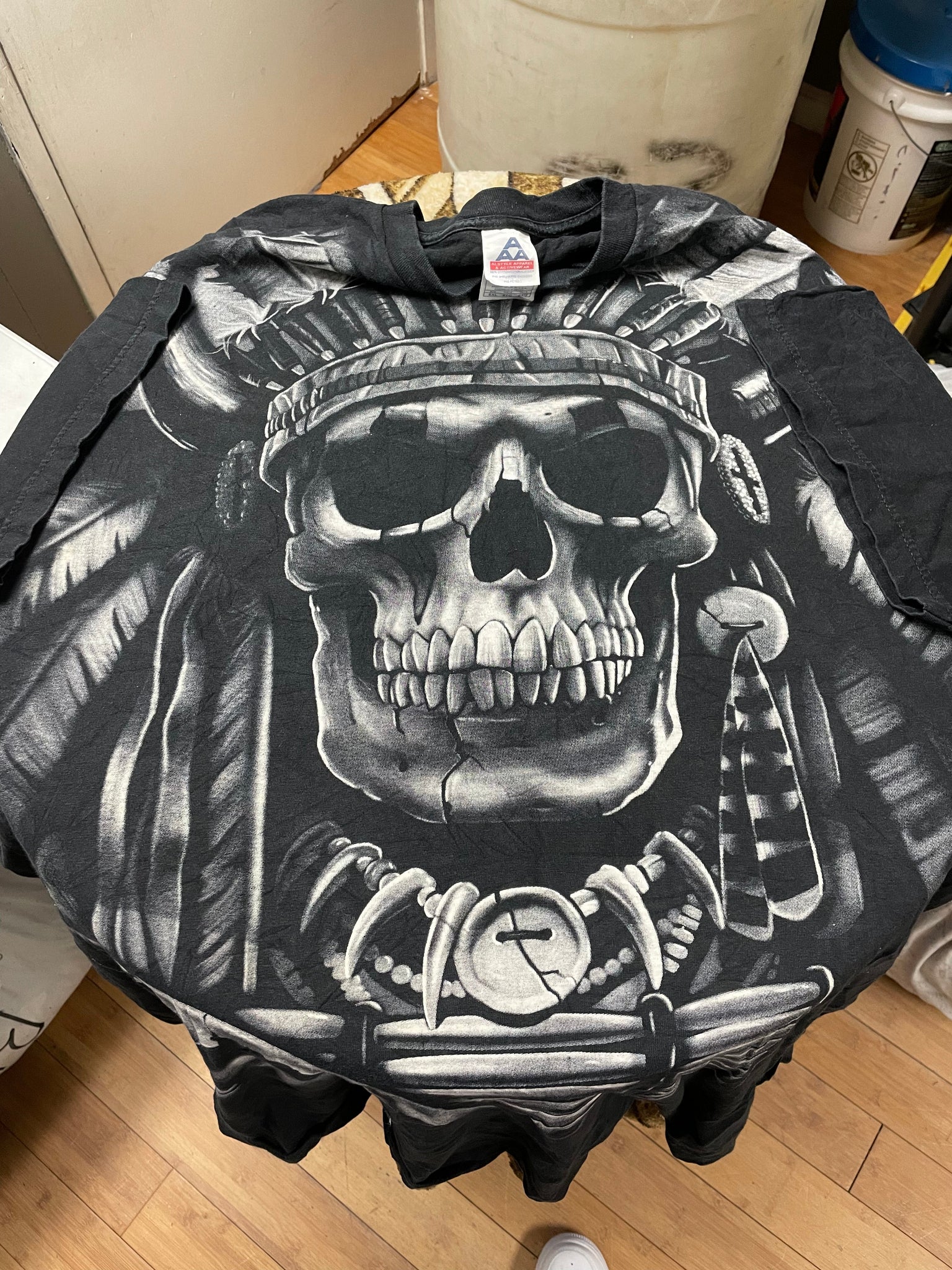 Vintage AOP Skull Tee