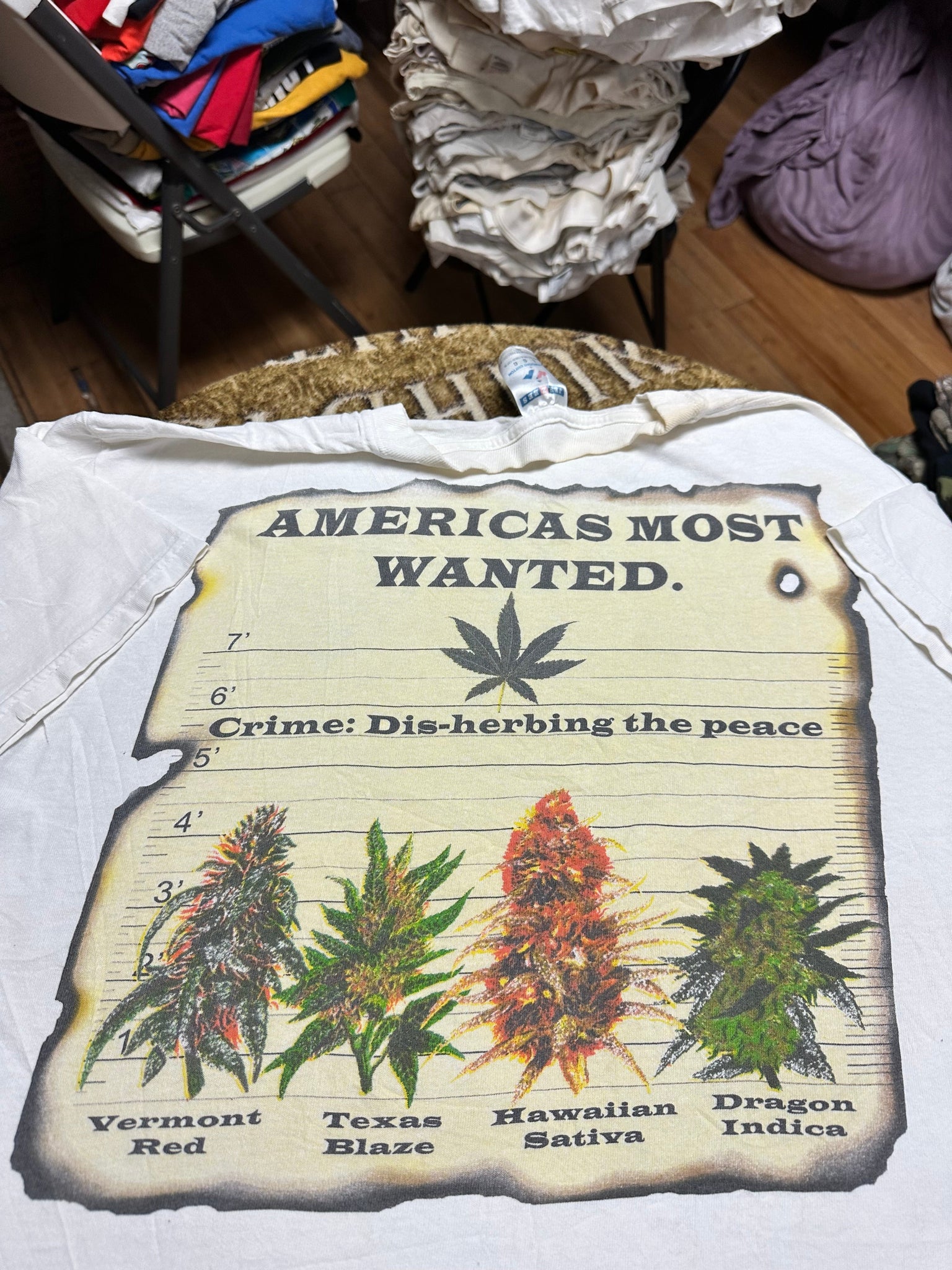 Vintage Americas Most Wanted Weed Tee