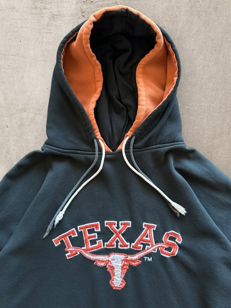 90s Texas Longhorns Color Block Double Hoodie