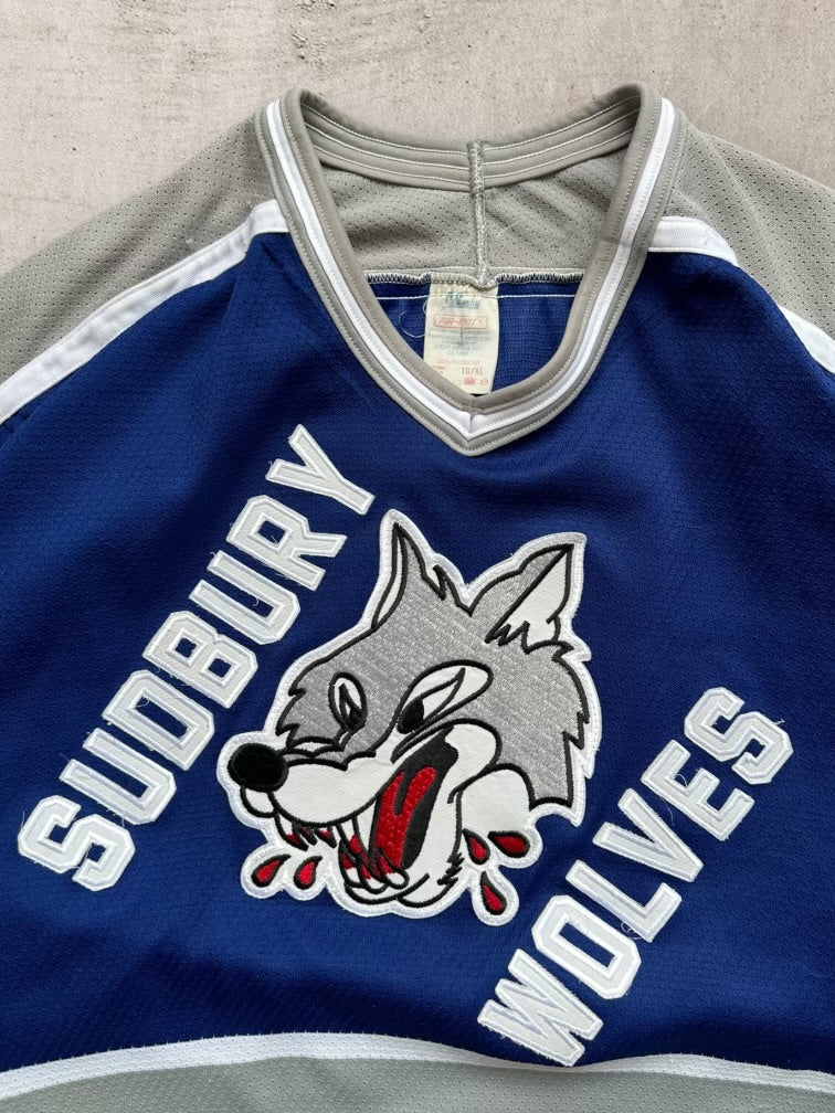 90s CCM Sudbury Wolves Hockey Jersey