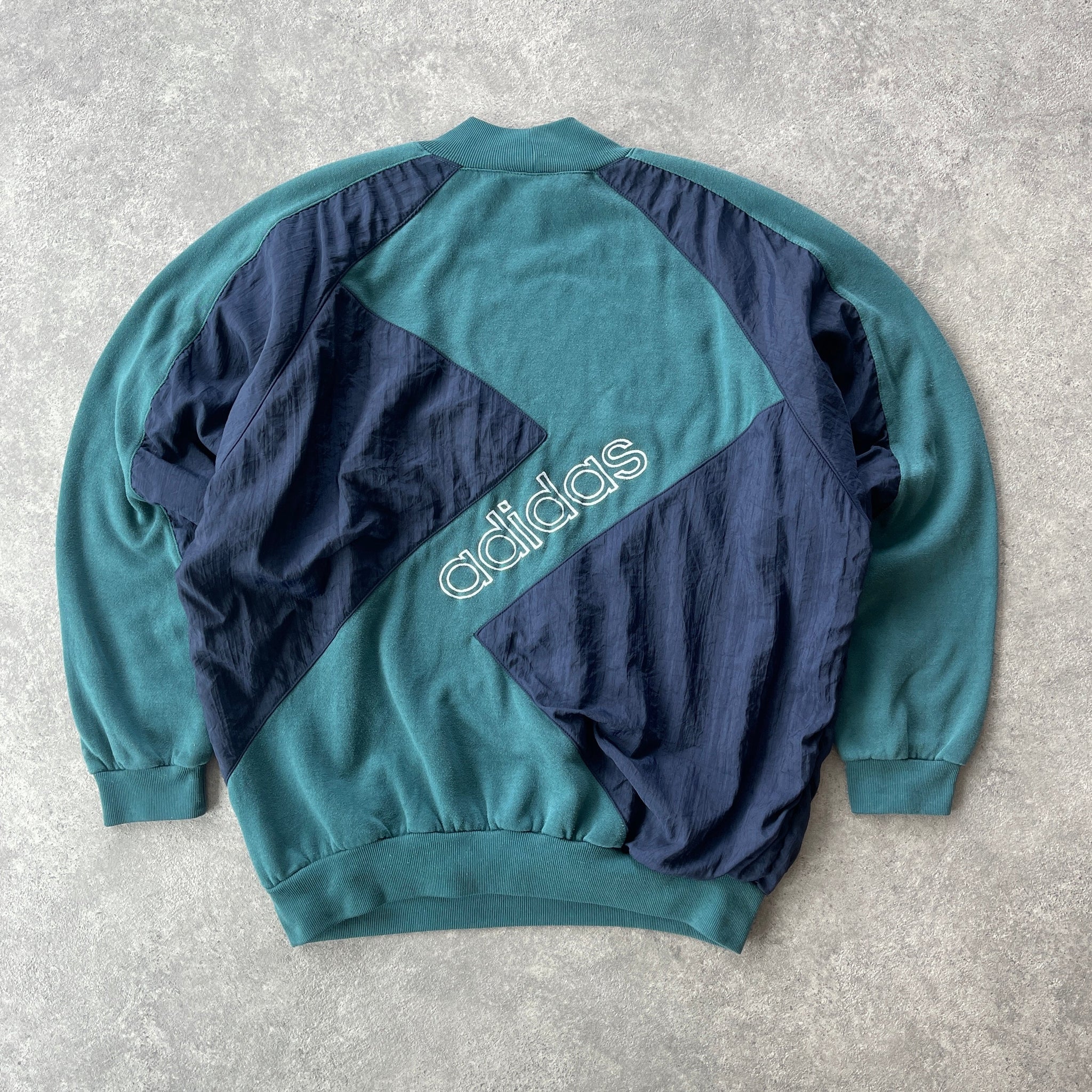 AD*DAS 1990s heavyweight colour block sweatshirt