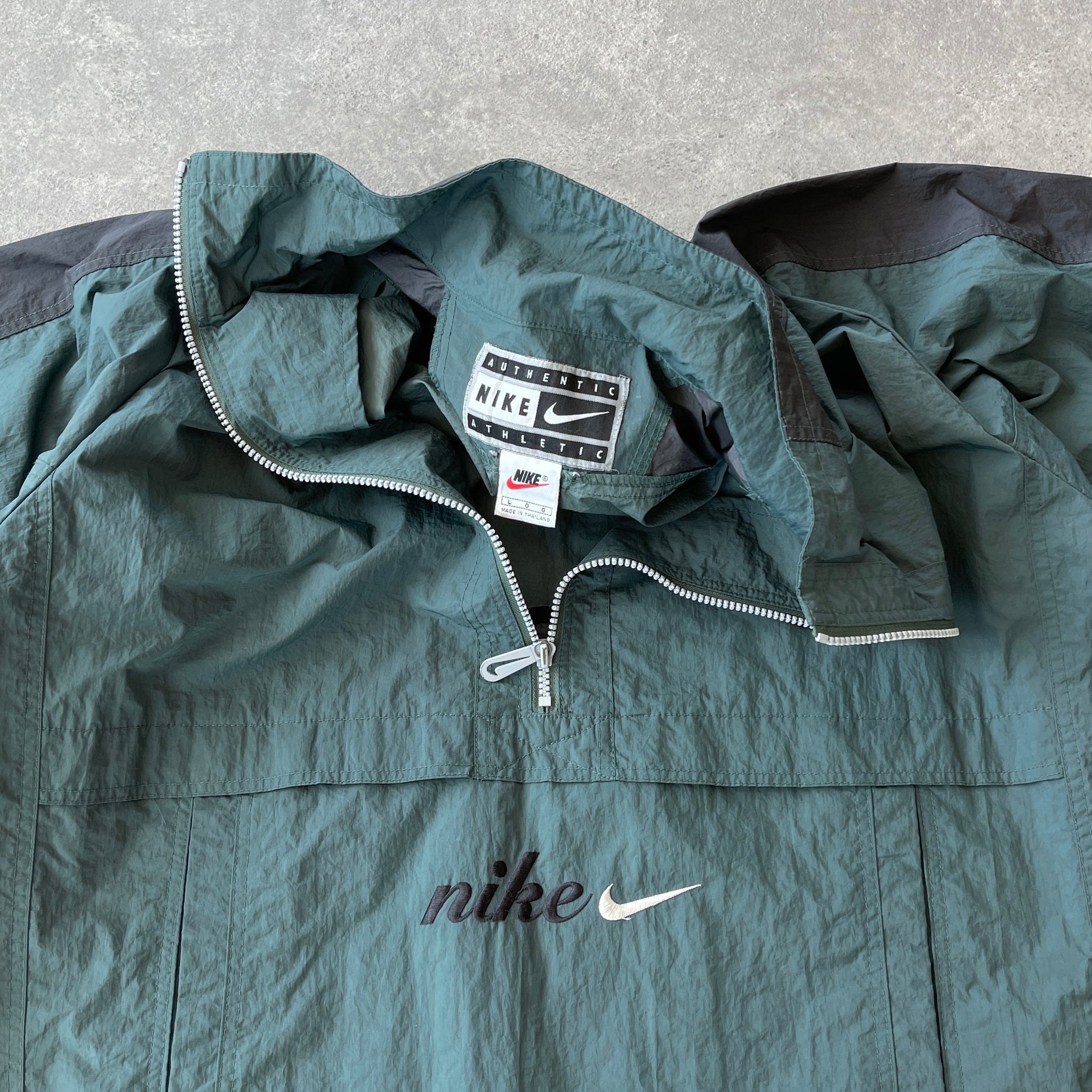 N*ke Air 1990s 1/2 zip lightweight spellout shell jacket