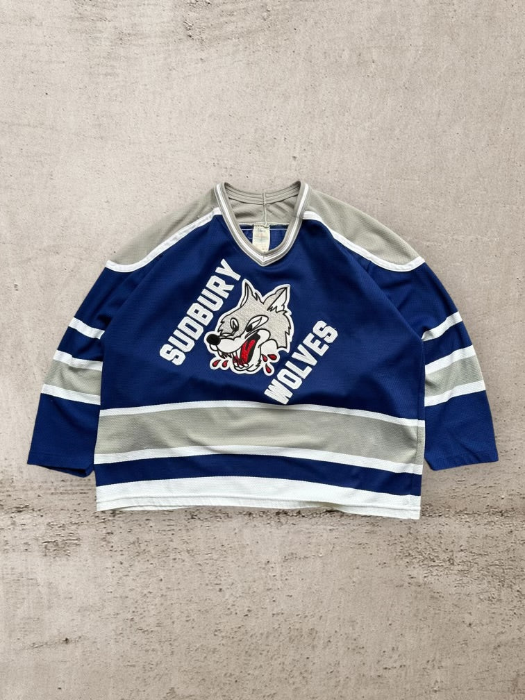 90s CCM Sudbury Wolves Hockey Jersey