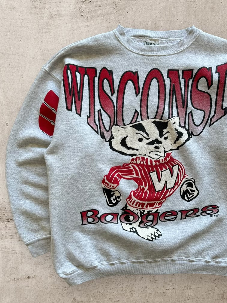 90s Wisconsin Badgers Graphic Crewneck