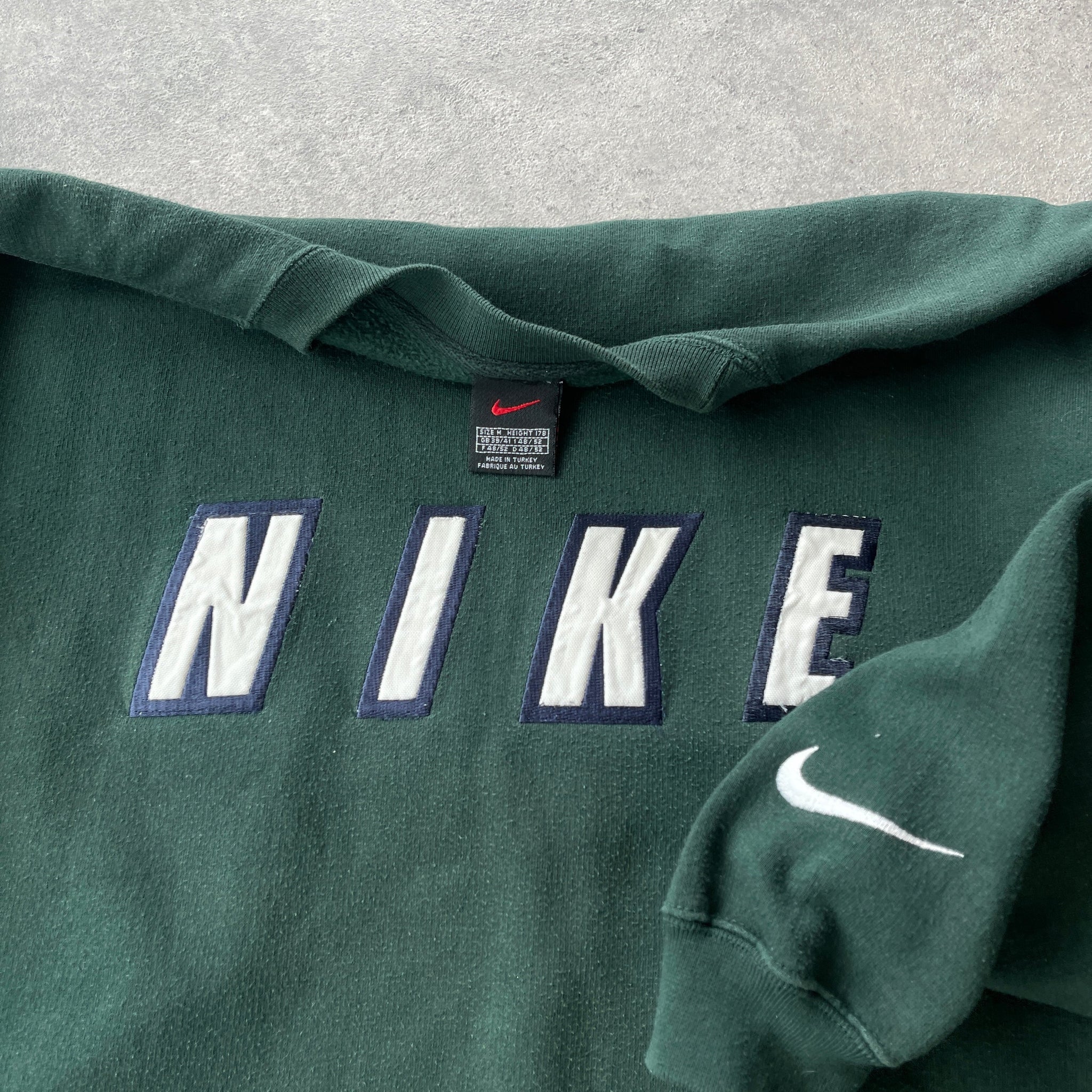 N*ke RARE 1990s heavyweight embroidered spellout sweatshirt (L)