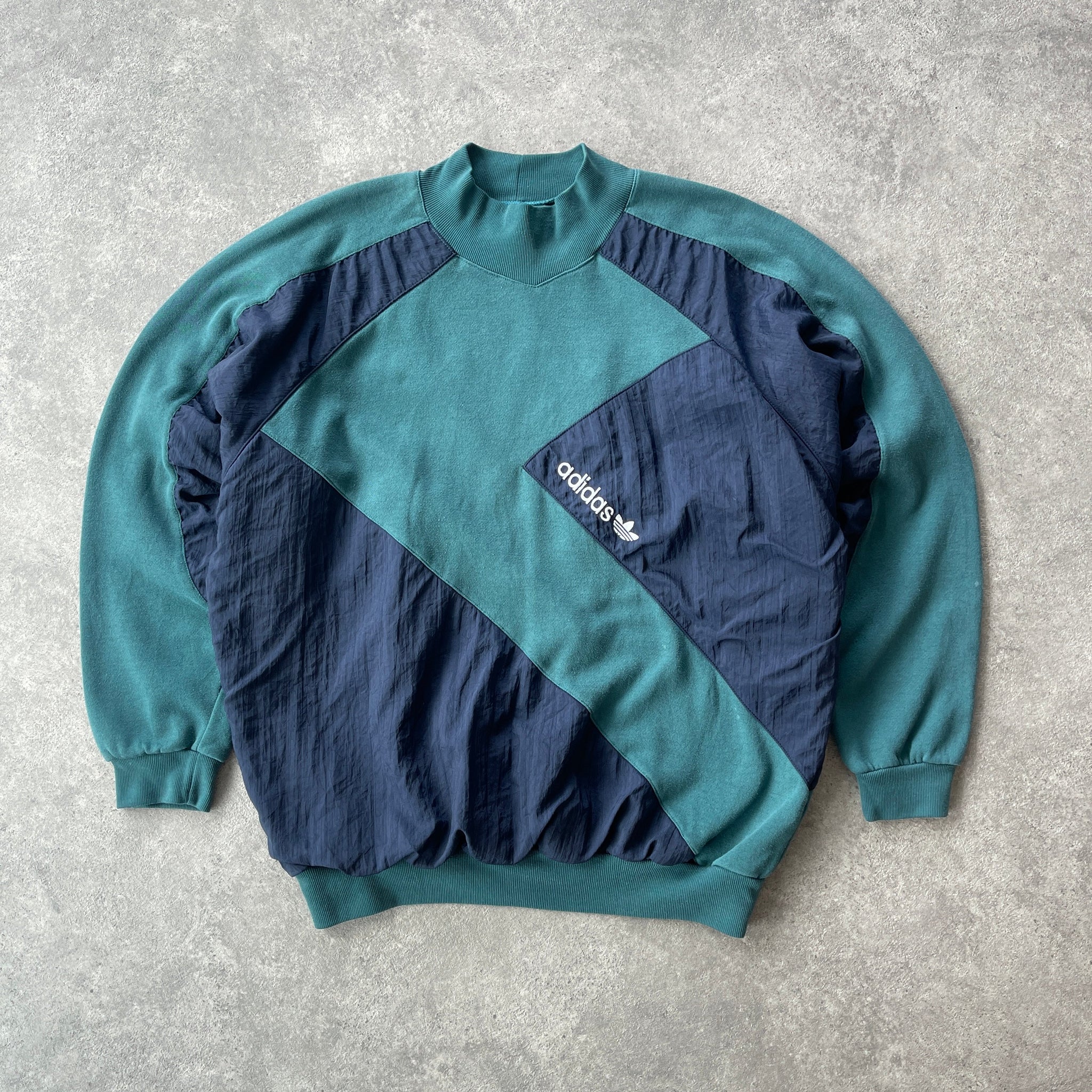 AD*DAS 1990s heavyweight colour block sweatshirt