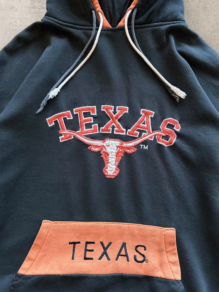 90s Texas Longhorns Color Block Double Hoodie