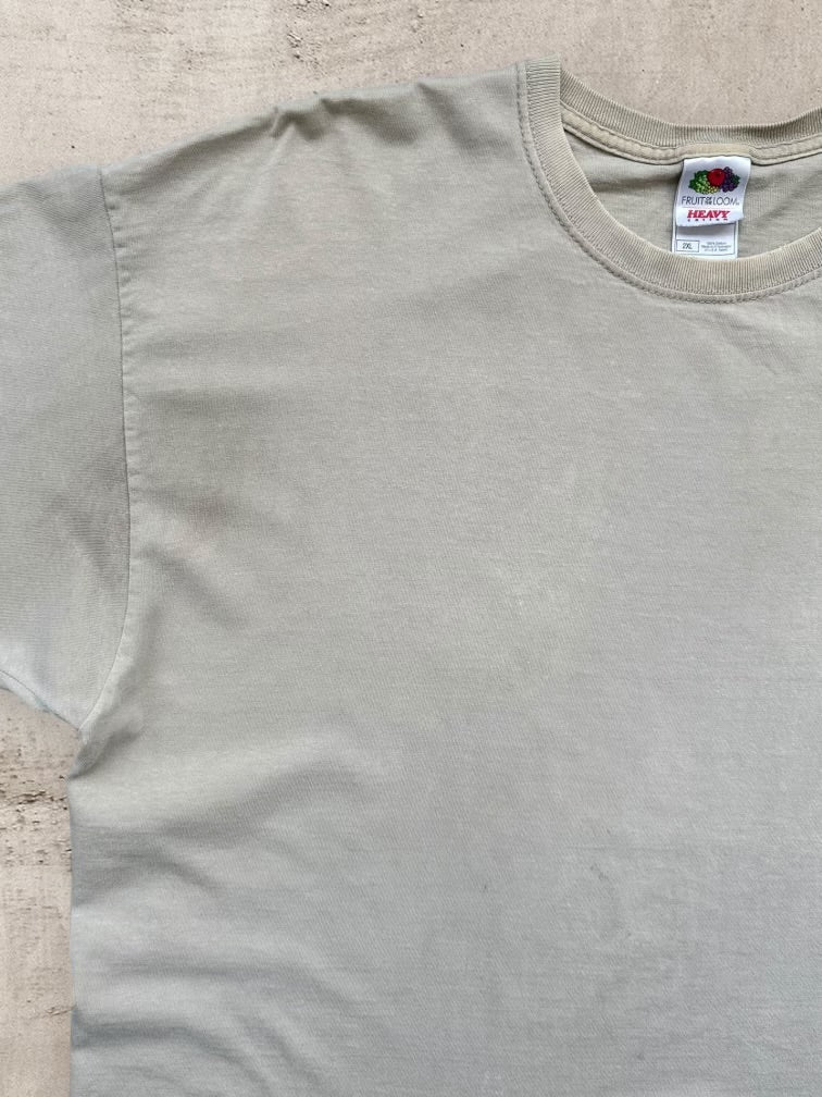 00s Fruit of The Loom Tan T-Shirt