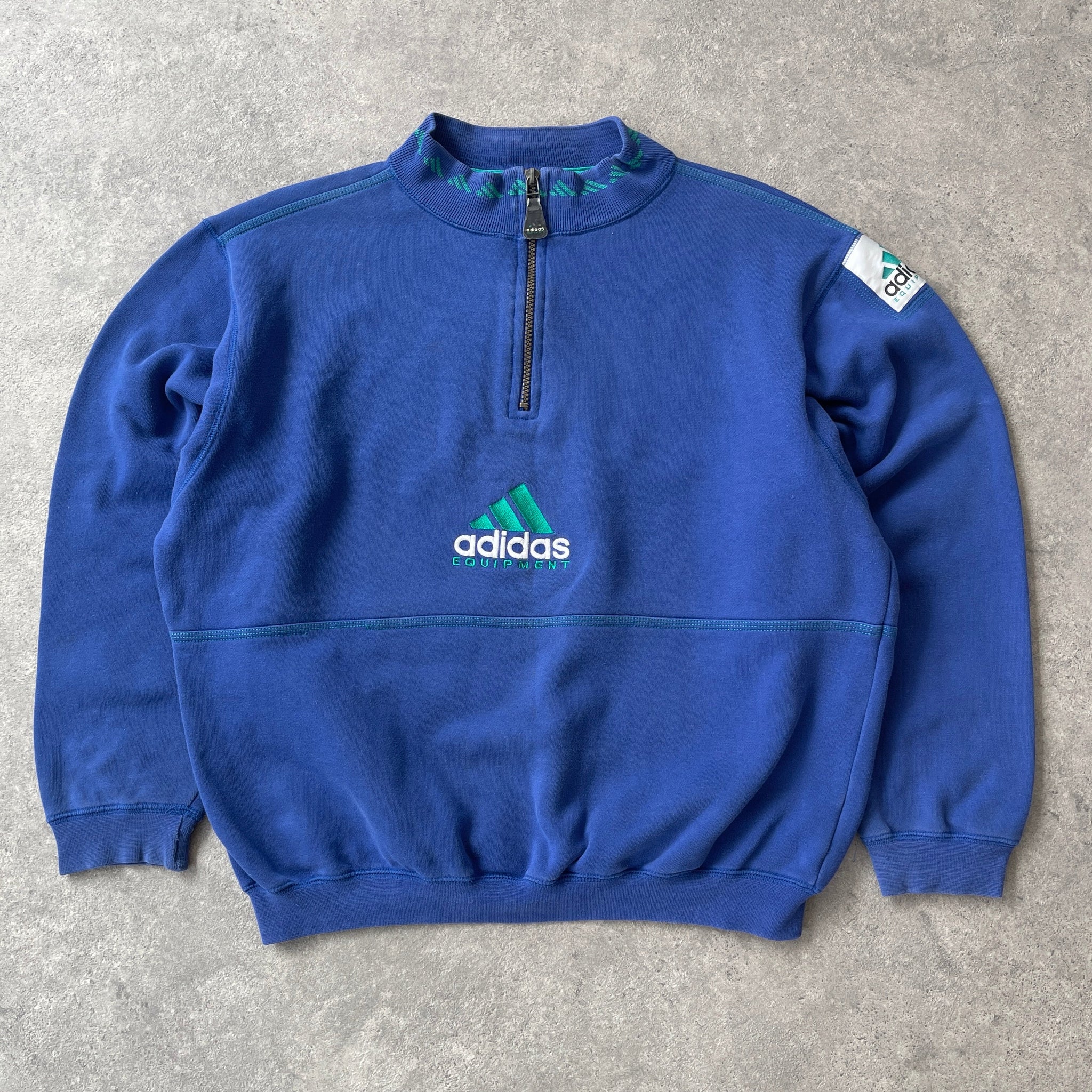 AD*DAS Equipment RARE 1990s heavyweight embroidered sweatshirt (L)