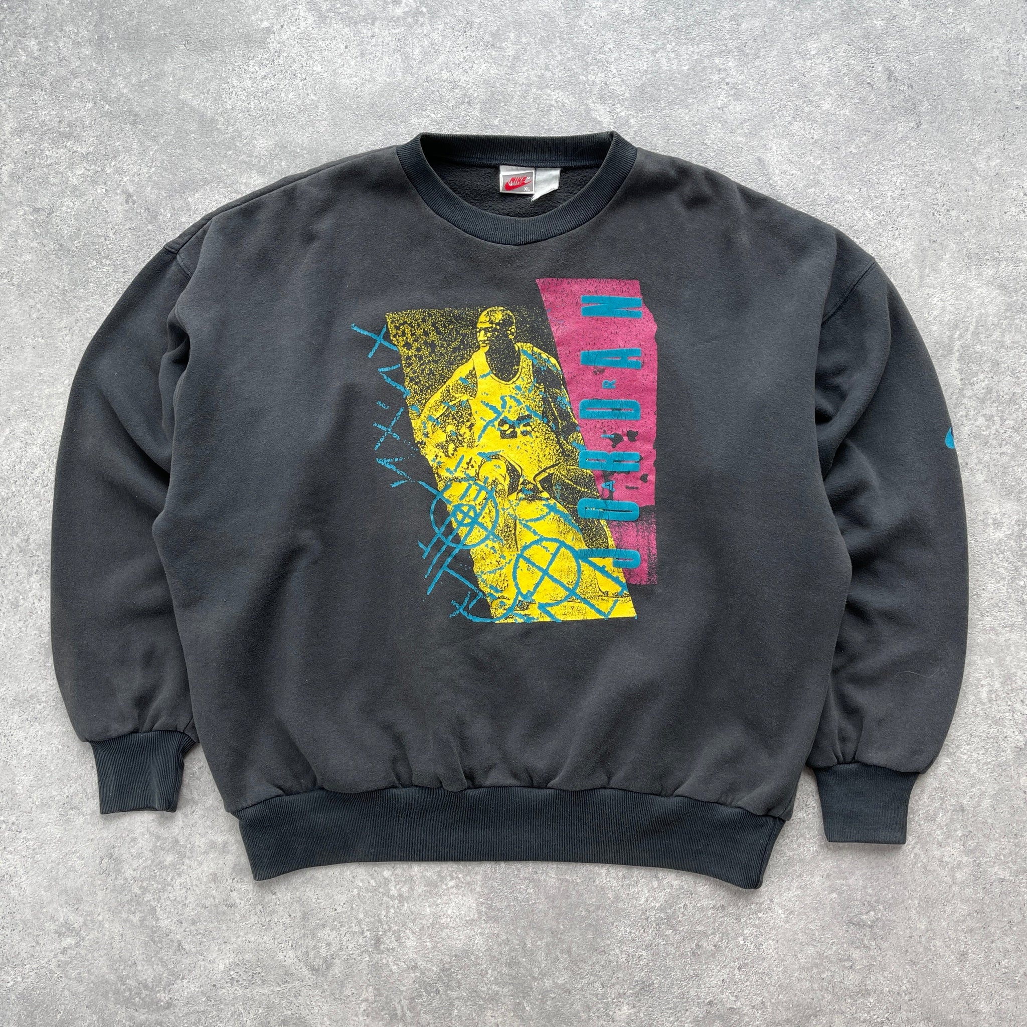 N*ke RARE 1990s Air Jordan graphic heavyweight sweatshirt (XL)