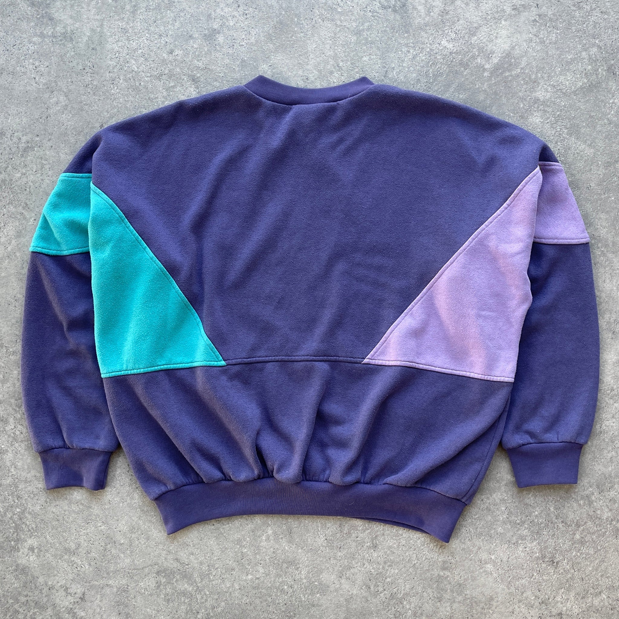 AD*DAS 1990s colour block graphic sweatshirt