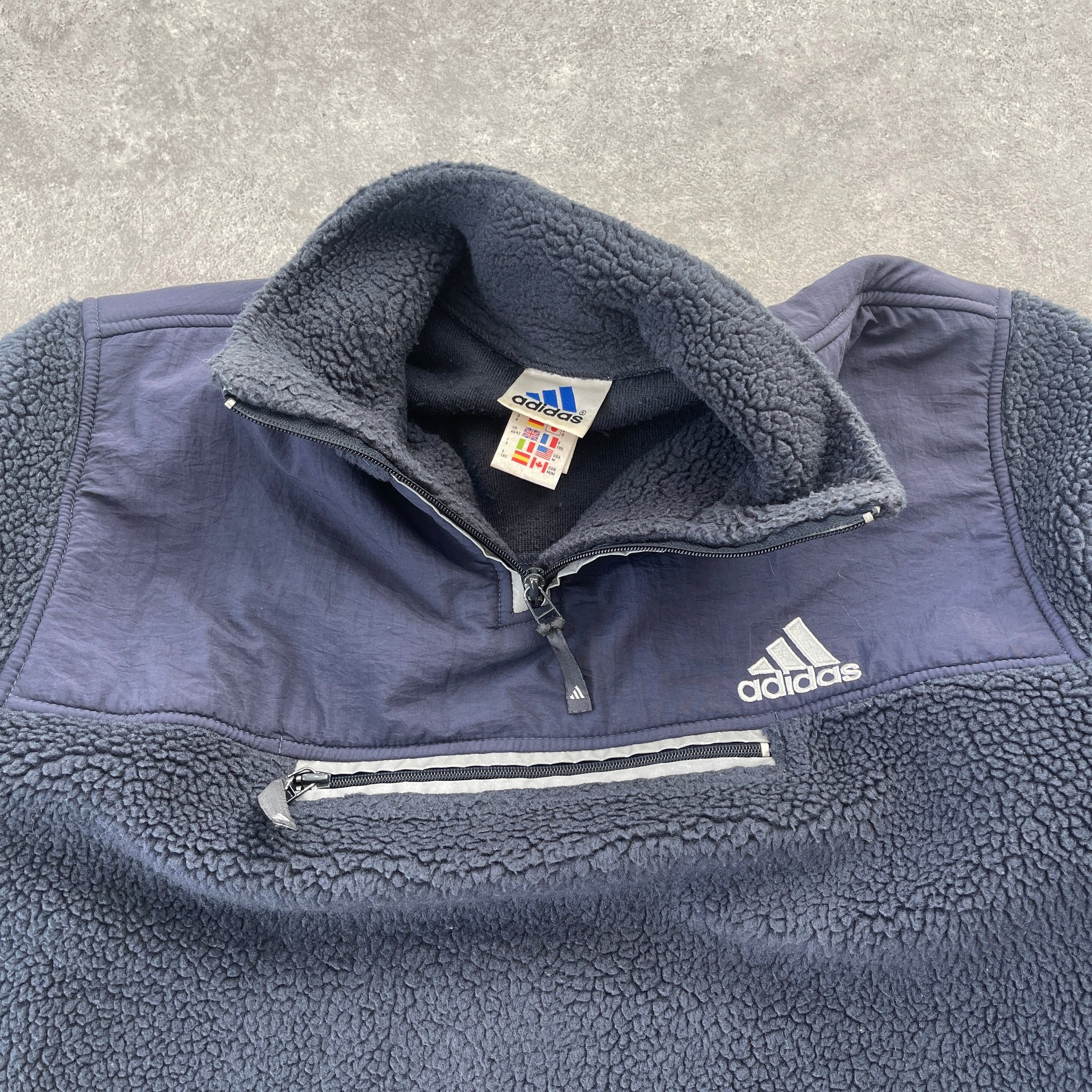 AD*DAS 1999 deep pile sherpa fleece jacket